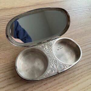 Antique Sterling Silver “565” Compact Makeup Case - GW 935 Stamp